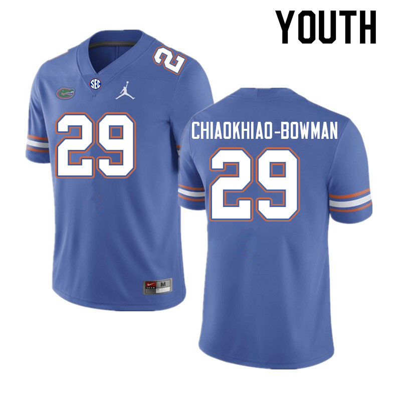 Youth #29 Thai Chiaokhiao-Bowman Florida Gators College Football Jerseys Sale-Royal